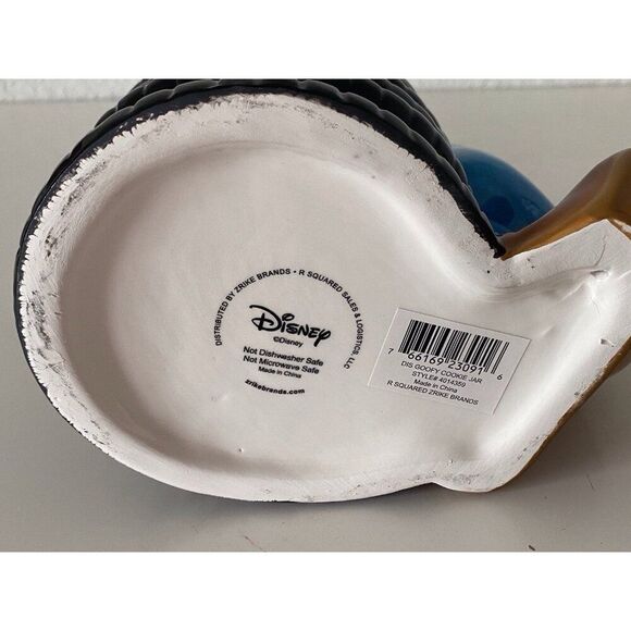 Disney Goofy Leaning On Oreo Stack Ceramic Cookie Jar Hand Painted Large NEW - Picture 9 of 15